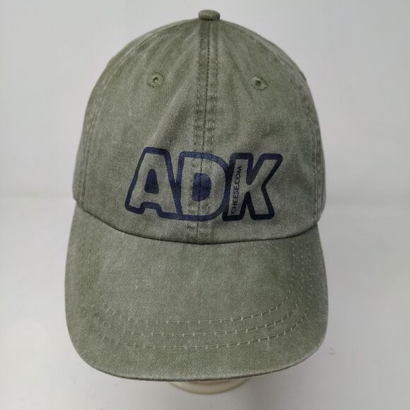Adams Men's Slideback Hat Green Adjustable Graphic ADK Logo Cheese.com W/Tags - Picture 3 of 13